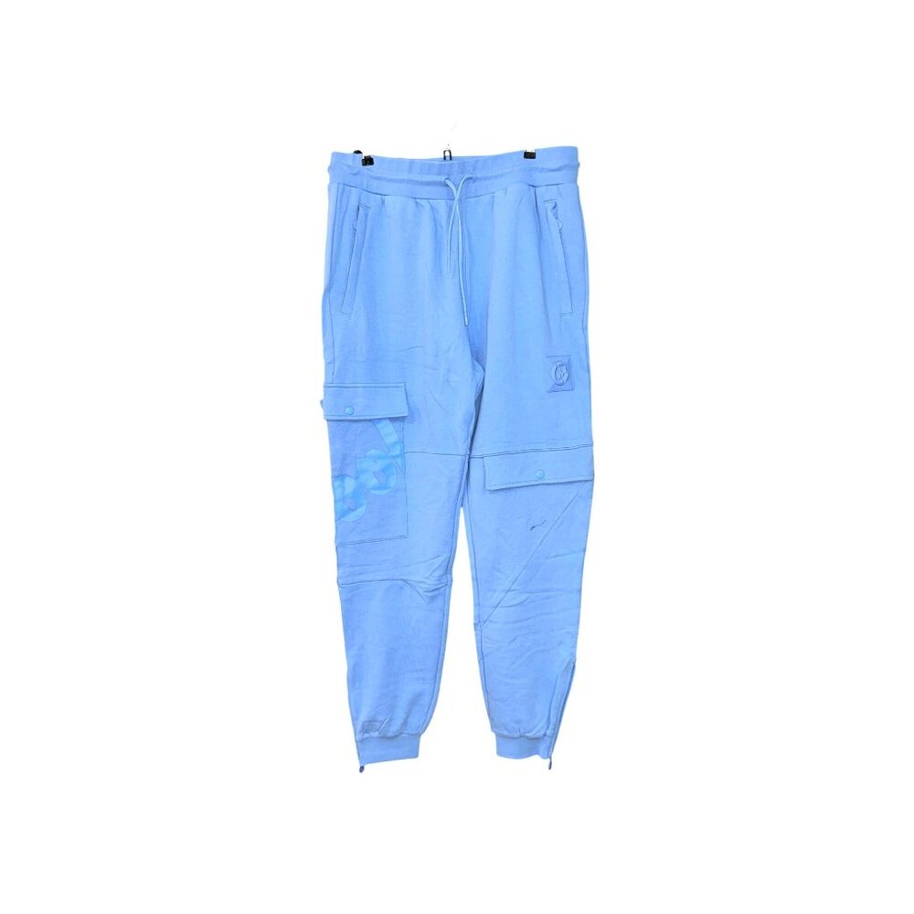 NWT Cookies Men's XXL Cargo Joggers, Baby Blue MSRP $98